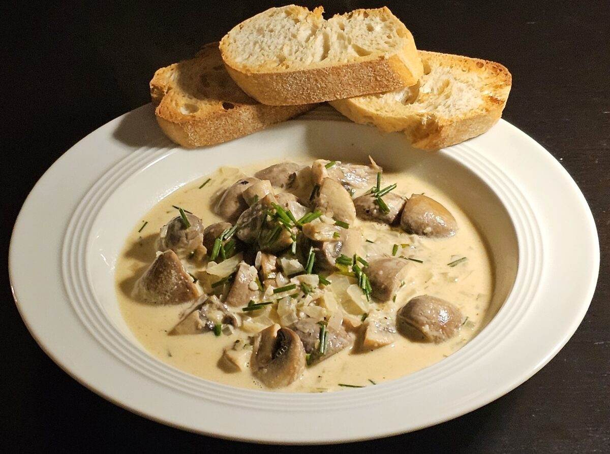 Knoblauch-Crème-Champignons